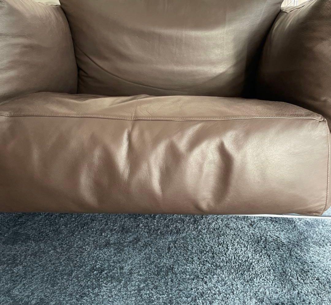 【最終価格】ル・コルビジュエ LC3 ブラウン　1人掛ソファー