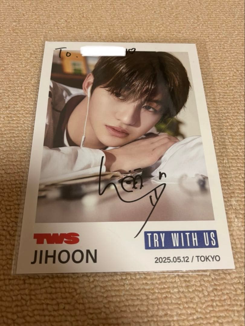 最終値下げ】TWS ジフン JIHOON サイン TRY WITH US - メルカリ