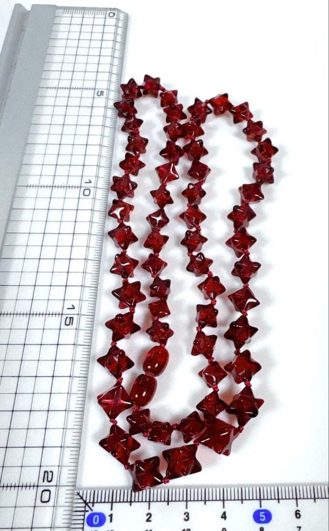 赤琥珀ネックレスレッドアンバーネックレスNO25-2393