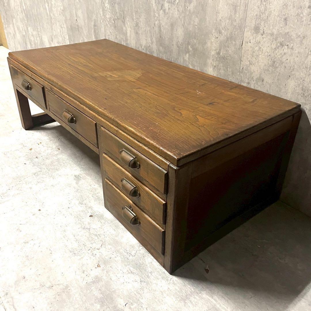 アンティーク 文机 和家具 無垢材 和モダン 長机 大正ロマン ヴィンテージ