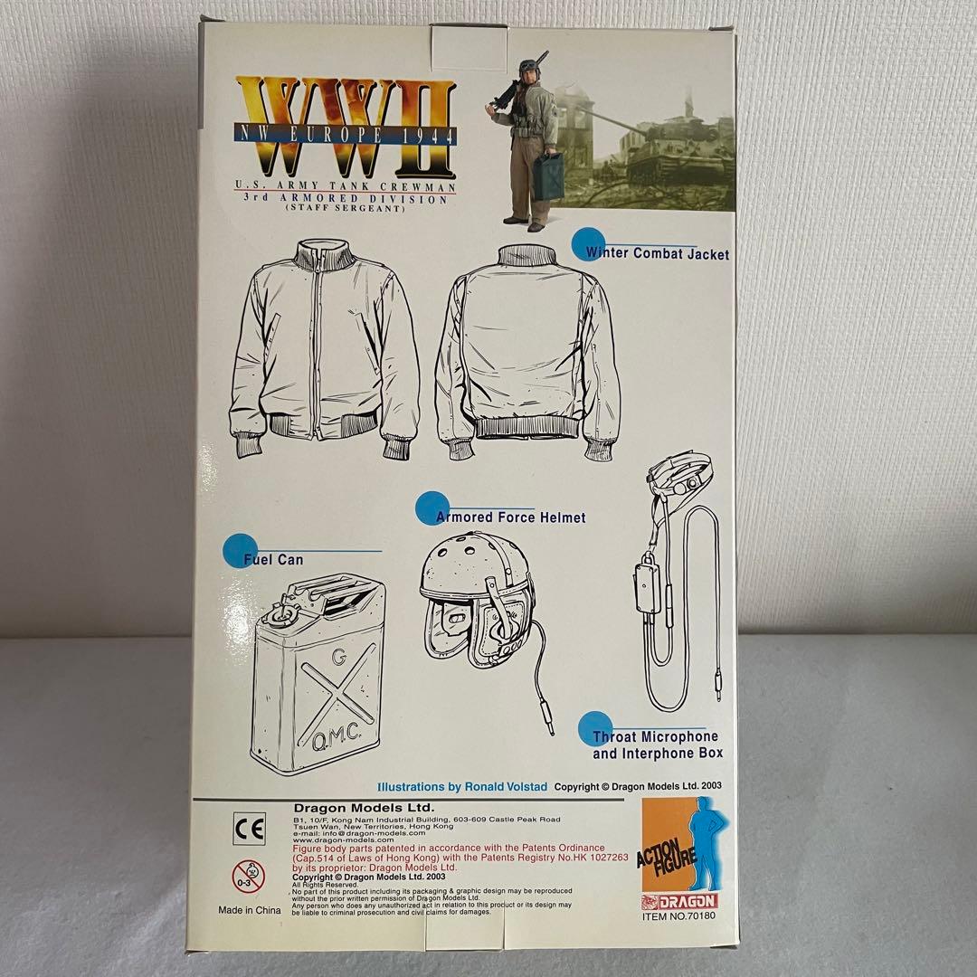 未使用/美品】ドラゴンモデルズ1/6 米陸軍 第三機甲師団 戦車兵 マック