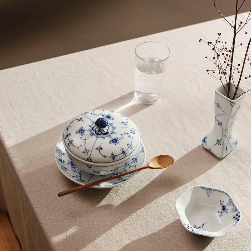 新品未使用 ロイヤルコペンハーゲン プレイン 蓋つきボウル&ソーサー