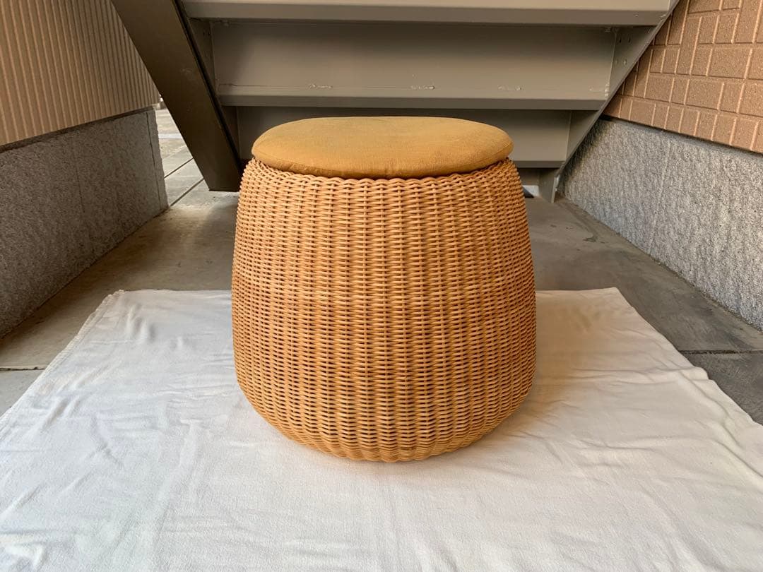 希少 山川ラタン 剣持勇デザイン ヴィンテージ スツール ジャパニーズモダン D