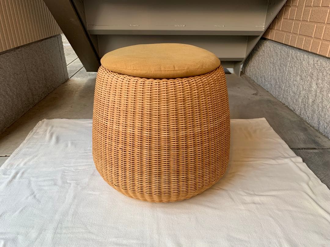 希少 山川ラタン 剣持勇デザイン ヴィンテージ スツール ジャパニーズモダン D