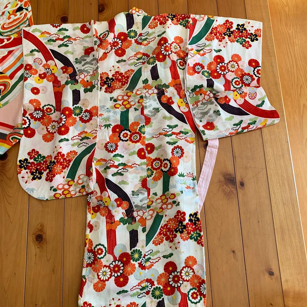 アンティーク　レトロ　骨董品 昭和初期　伝統的な子供用着物 2枚