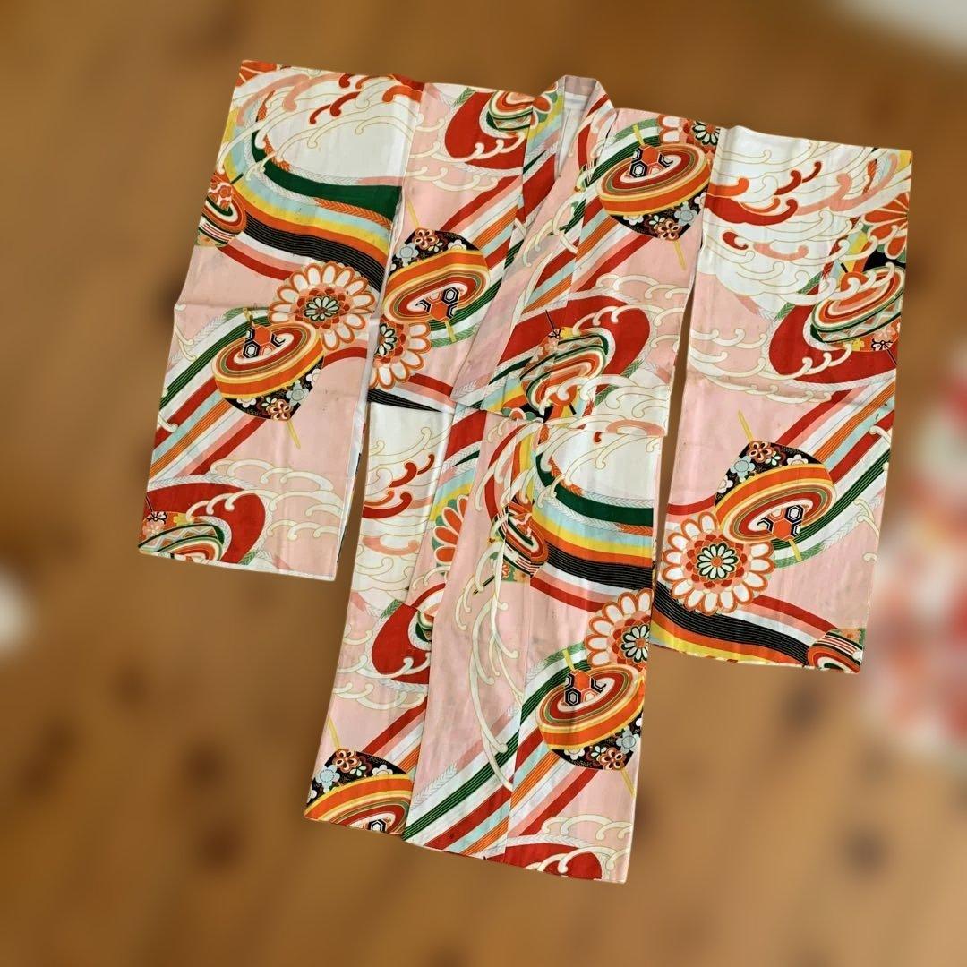 アンティーク　レトロ　骨董品 昭和初期　伝統的な子供用着物 2枚