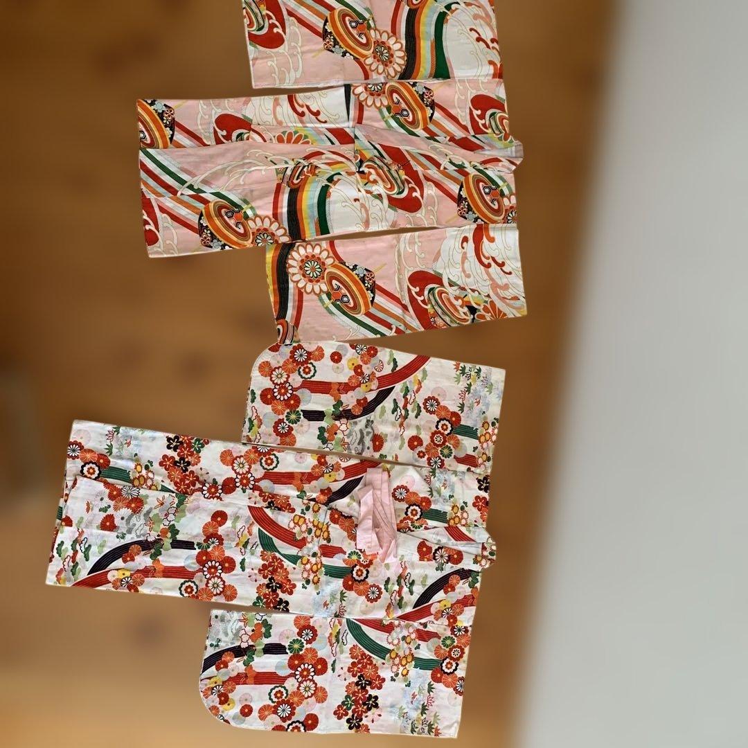 アンティーク　レトロ　骨董品 昭和初期　伝統的な子供用着物 2枚