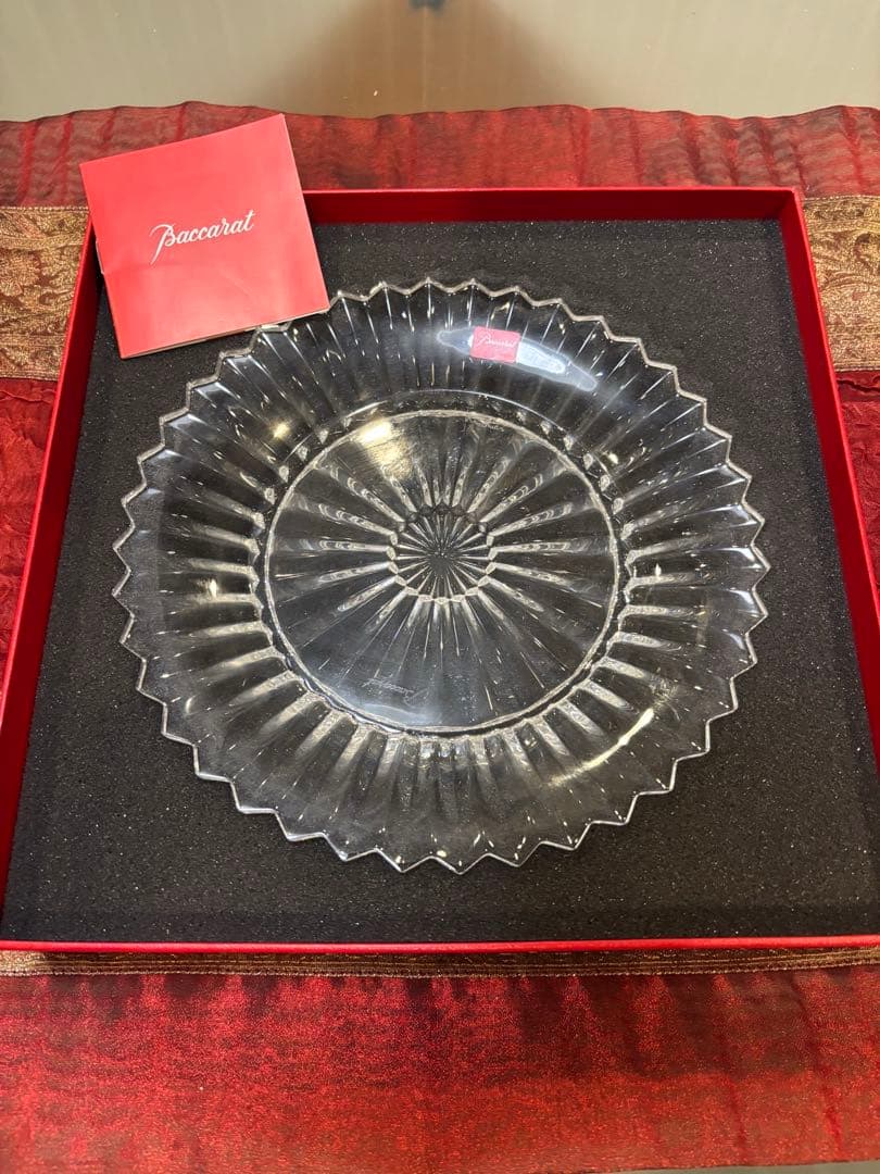 未使用 Baccarat バカラ ミルニュイ プレート 21cm 皿 食器　④
