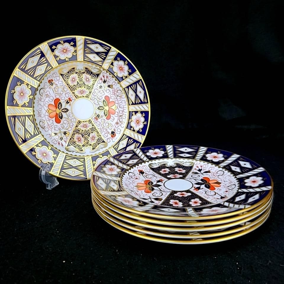 ◎美品◎ロイヤルクラウンダービー　オールドイマリ　桜　プレート　6枚