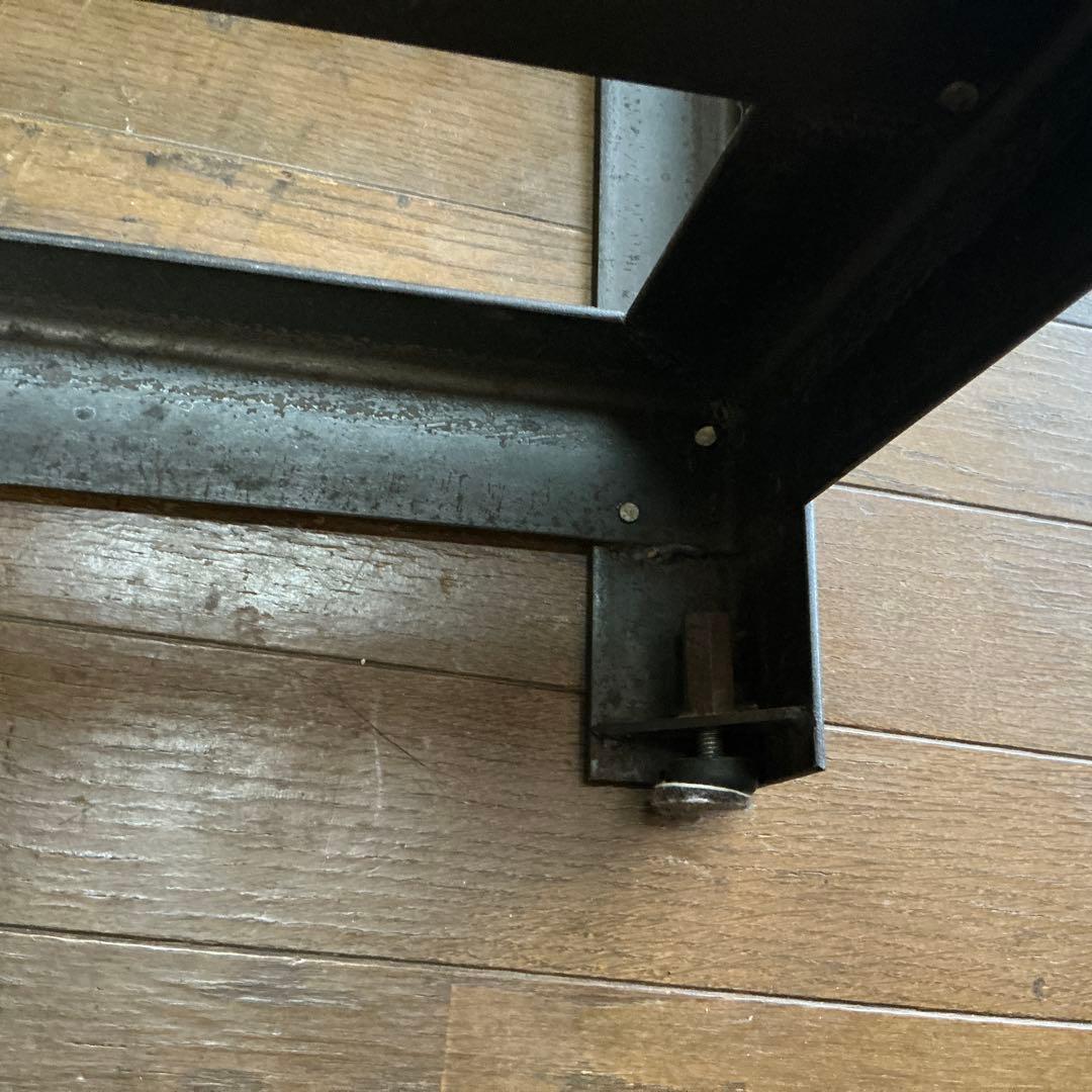 一脚 特注 IDEE IRON STOOL レザー レザー アイアン 椅子