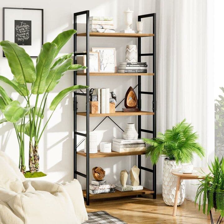 APPOLYN オープンシェルフラック、５段本棚 フリーラック棚 つ350