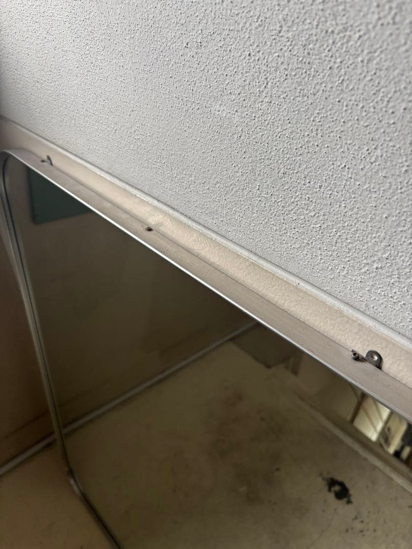 古い鏡ヴィンテージミラーシルバーフレームレトロモダンアンティーク美容室