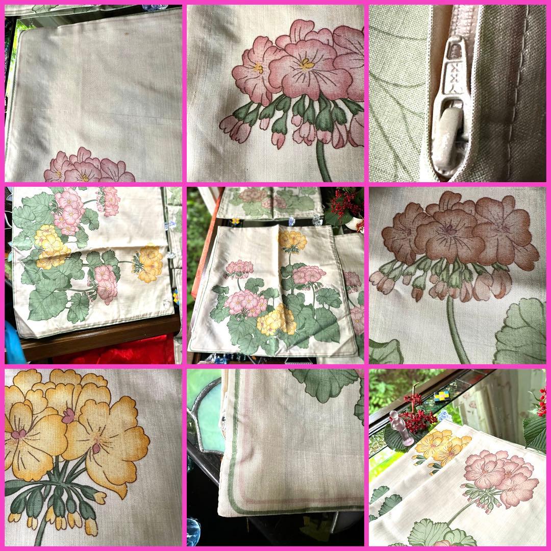 1974様感謝‼️マダム愛蔵品絹製クッションカバー　フランス製品　手染め工房手作り