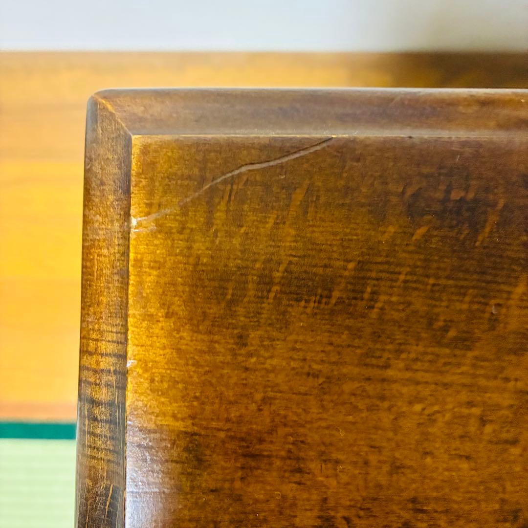 オールドカリモク　サイドテーブル　マガジンラックつき　コロニアル