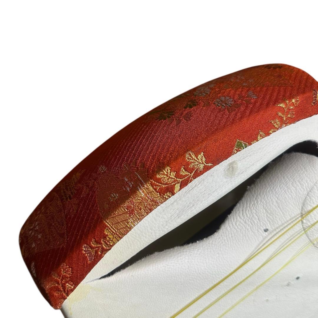 【皮破れあり】津軽三味線　太棹　トチ目　紅木 丸内胴　関屋楽器　ハードケース付