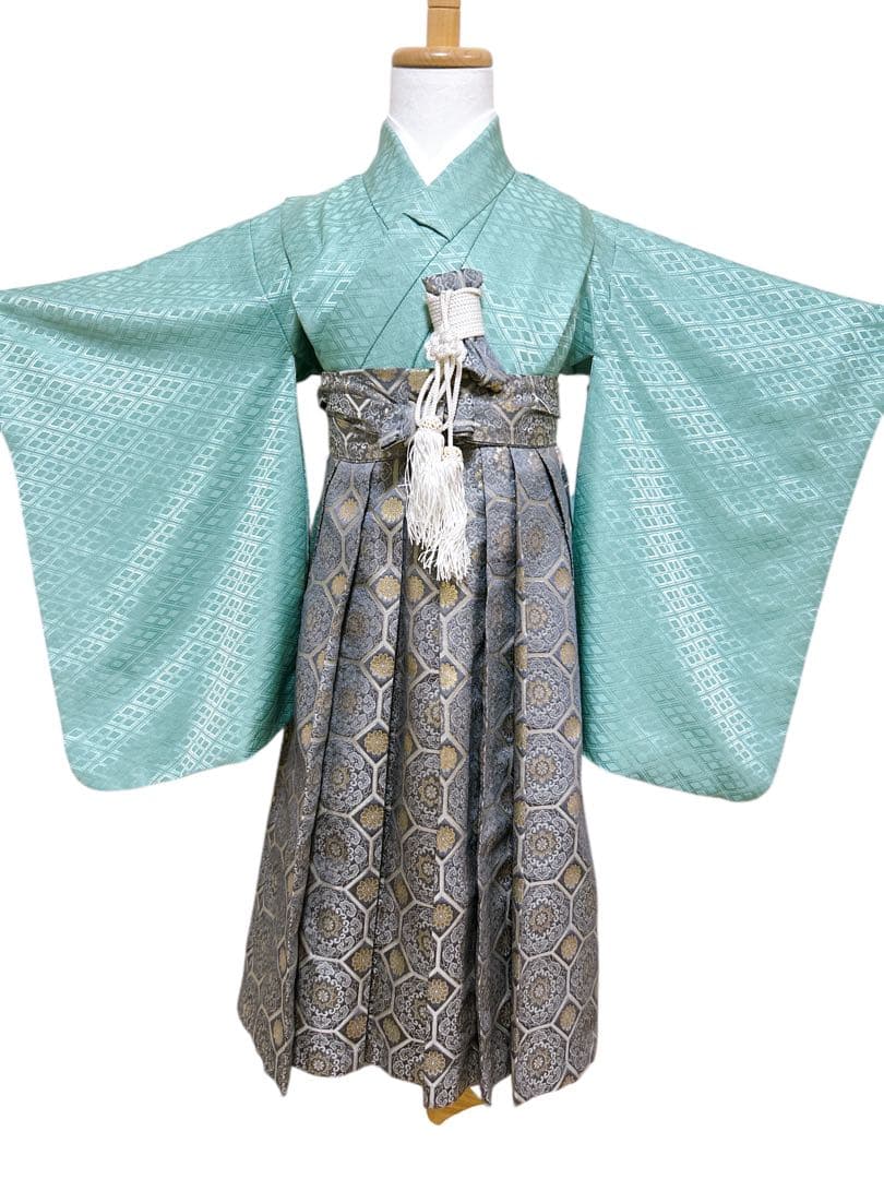 3歳から小さめ5歳♡男の子　フルセット　一式　緑系　兜　鶴