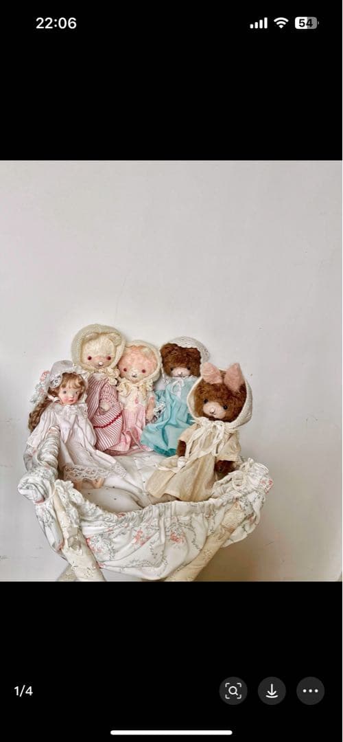 静かなブラウンベア くま テディベア 海外作家様 ハンドメイド ぬいぐるみ 置物