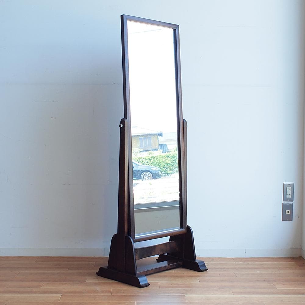 松本民芸家具 姿見/スタンドミラー 和モダン 古民家 鏡