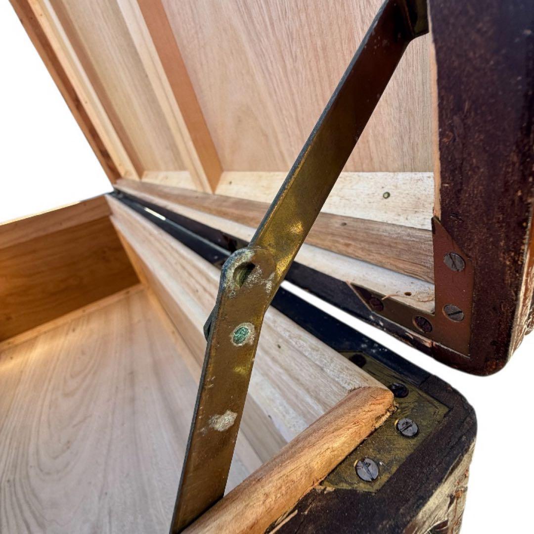 衣装箱 彫刻家具 木製 木彫り 手彫り 収納ボックス アンティーク家具