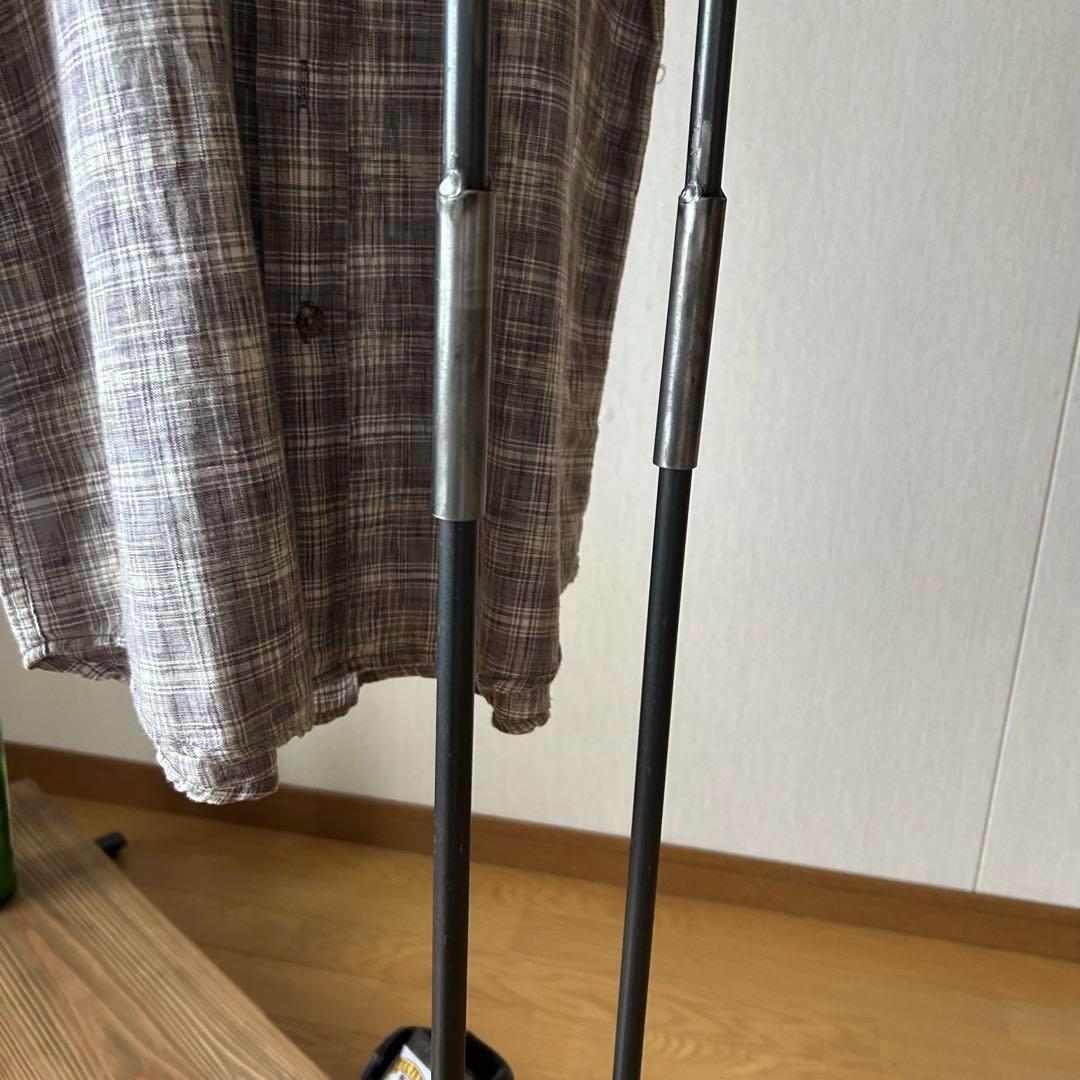 ハンガーラック　コンパクト　アンティーク　ハンドメイド　古材　アイアン家具