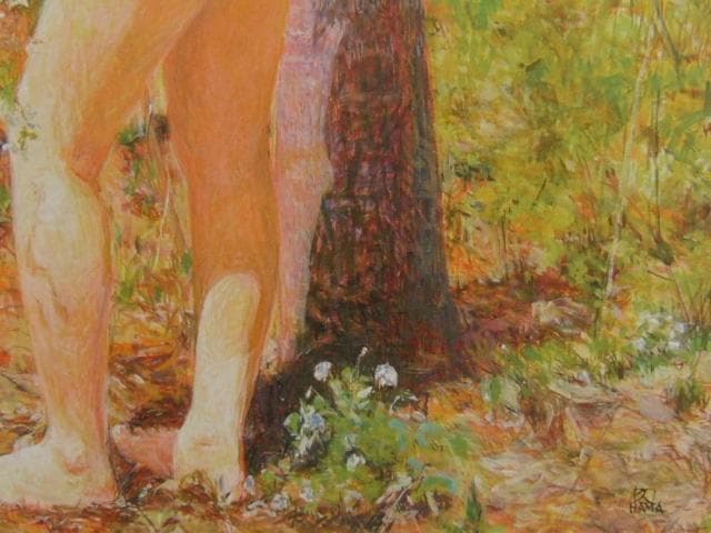 濱本久雄、【桜】、希少な限定額装用画集画、新品高級額 額装付、状態良好