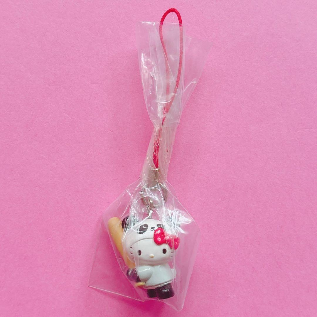 ♡キティ 根付け ストラップ ボールペン ユニバーサル USJ いちごミルク風呂
