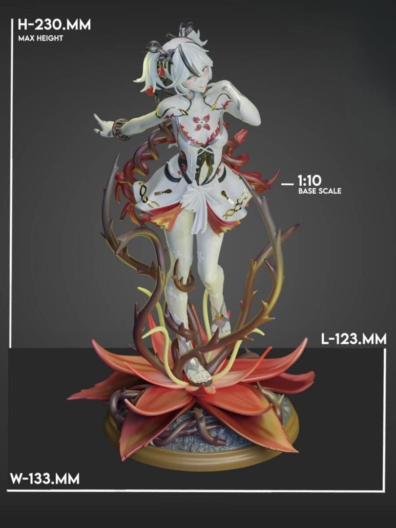 23cm 未塗装未組立 ガレージキット 鳴潮 Wuthering Waves 椿 - メルカリ