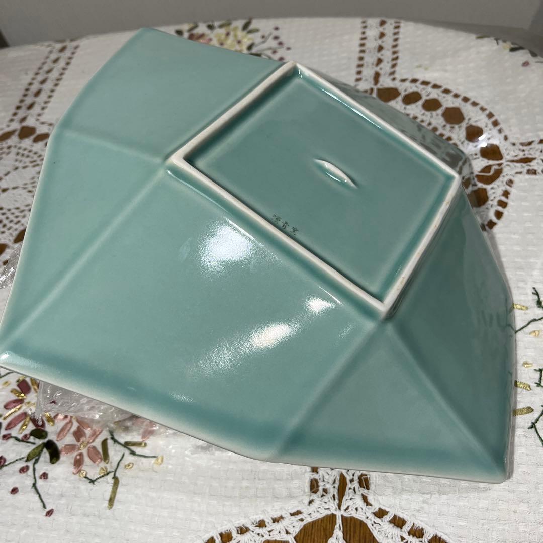 高麗青磁　金福漢作　大中小3枚皿セット