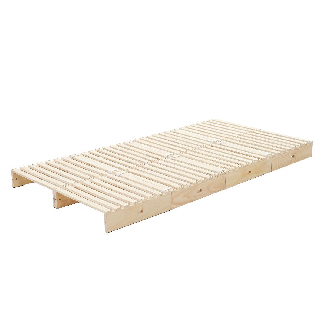 【新品】天然木パレットベッド×8枚 ローベッド 分割可能 掃除ロボ対応 おしゃれ