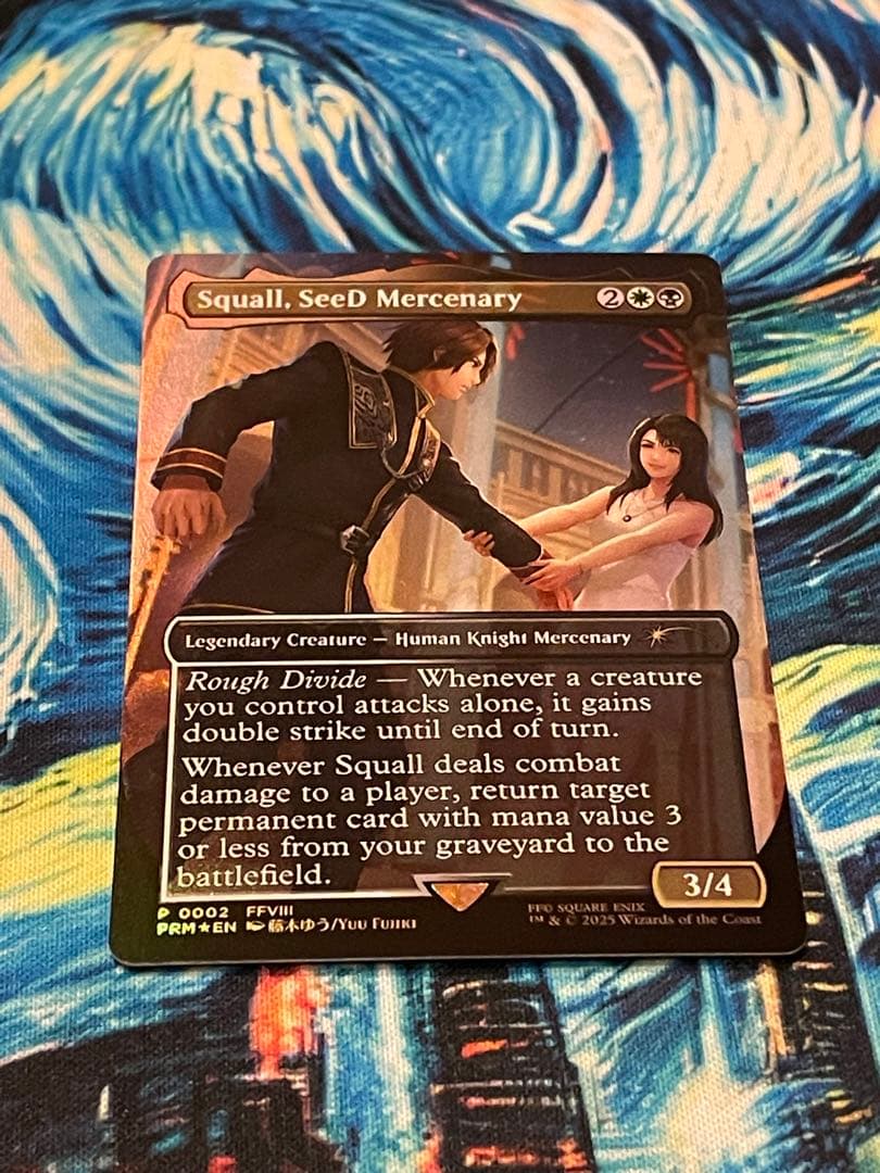 mtg 高騰中 優勝プロモ SeeDの傭兵、スコール ボーダーレス FOIL