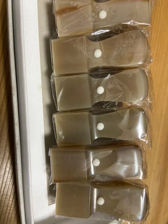 芯持ち　オランダ水牛印鑑　21mm角印　10本
