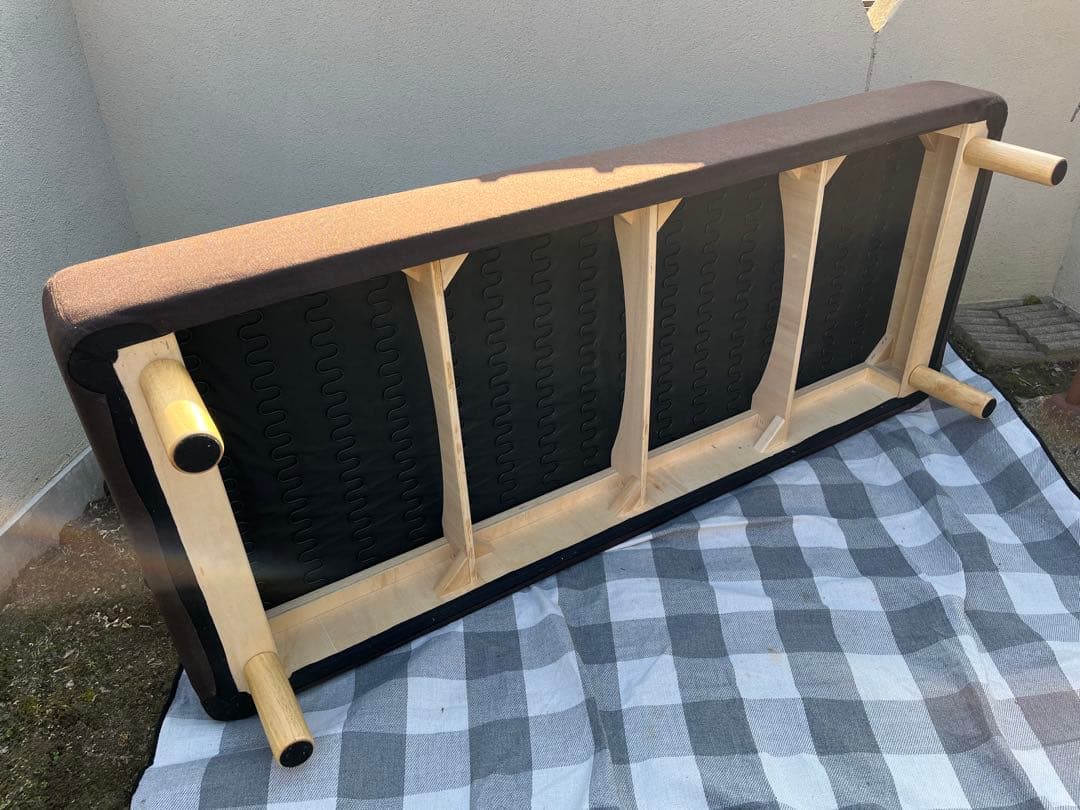 無印良品　MUJI ソファベッド(クッション2個付) ファブリック