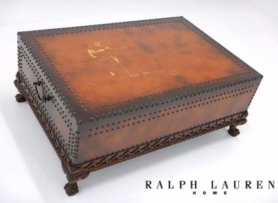 超レア！Ralph Lauren  レザー トランク型 センターテーブル