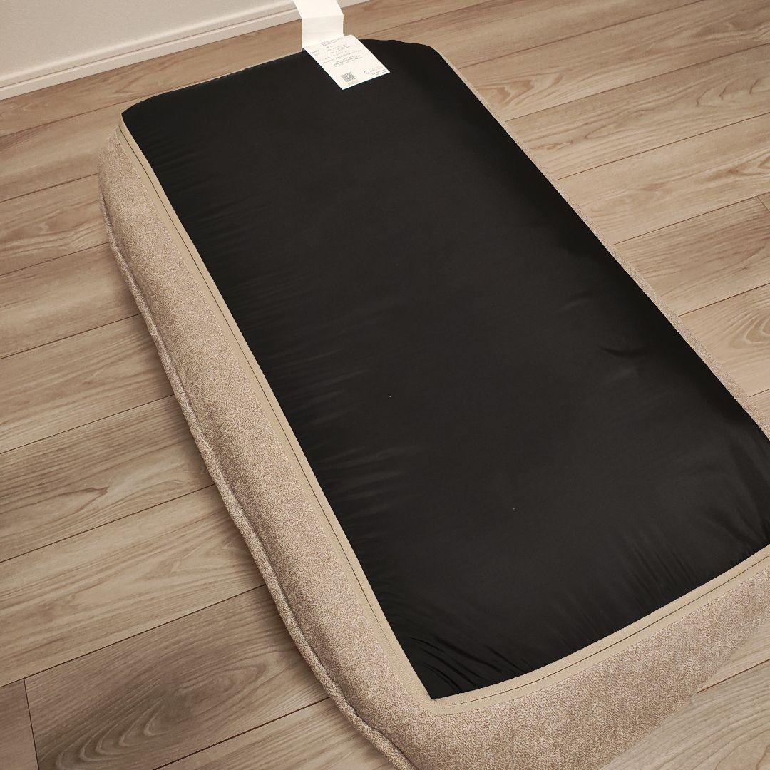 座椅子生活 ふんわりモコモコ リクライニングローソファー ベージュ QAW1