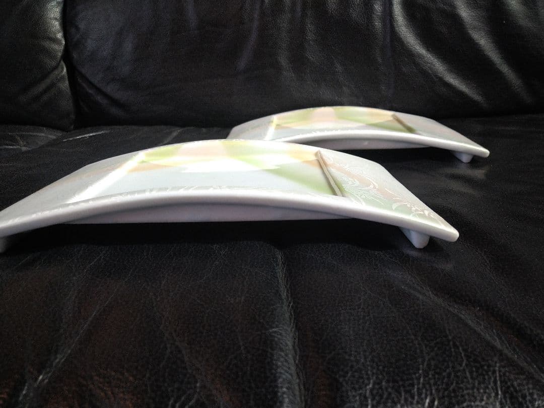 ♥ホームパーティー用♥美濃焼 ・名作良峰作高級浮き上り銀彩皿⬛５種豪華２セット