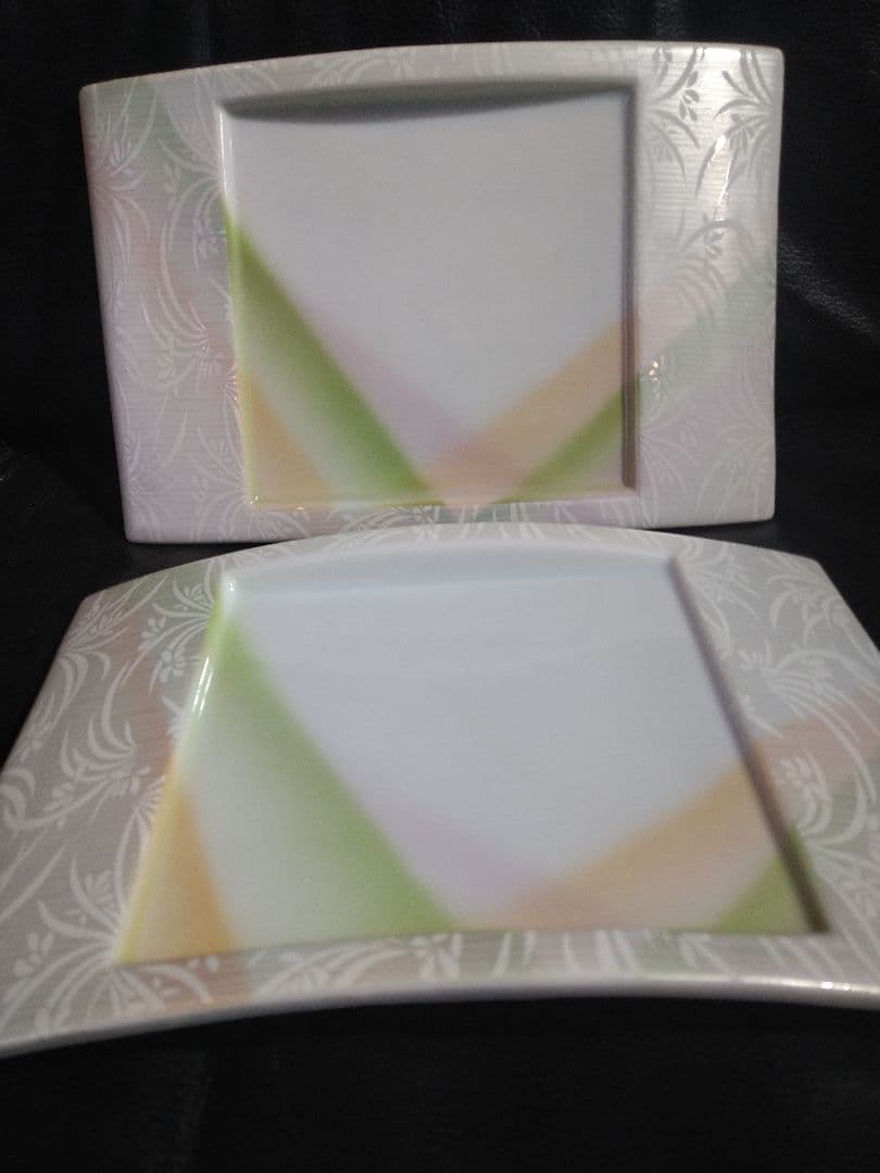 ♥ホームパーティー用♥美濃焼 ・名作良峰作高級浮き上り銀彩皿⬛５種豪華２セット