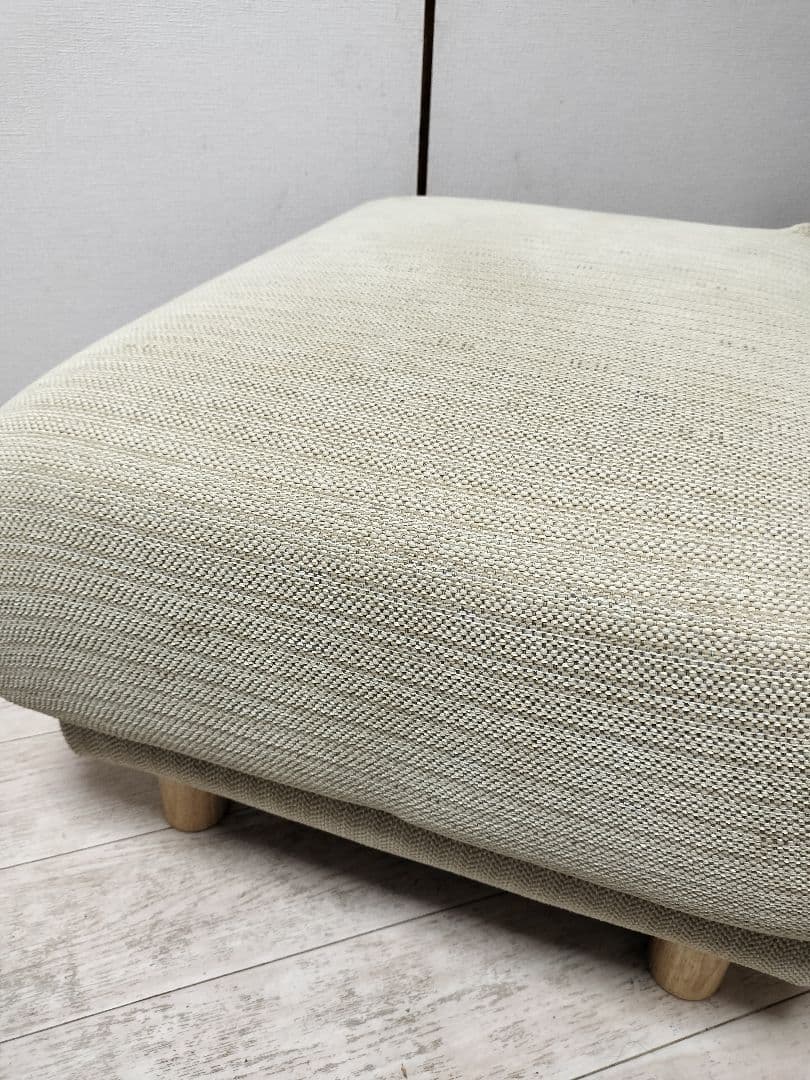 無印良品　オットマン・フェザー・ポケットコイル　カバー付