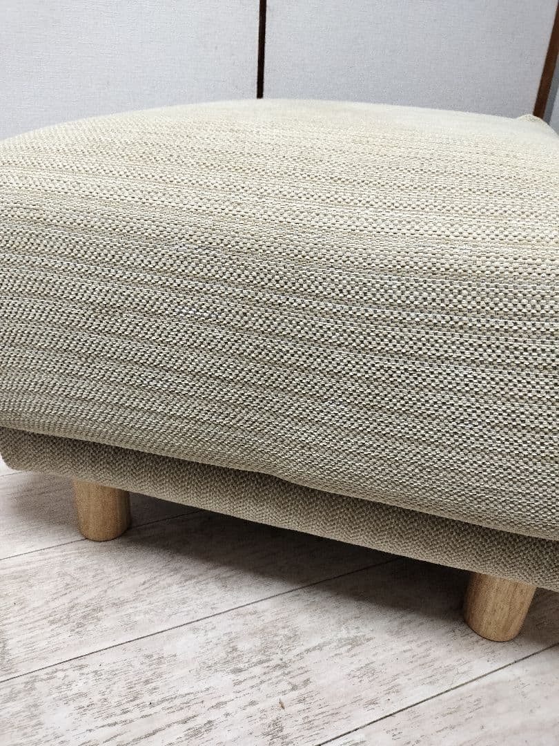 無印良品　オットマン・フェザー・ポケットコイル　カバー付