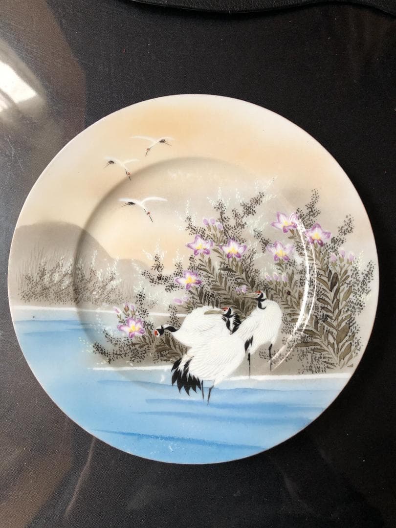オールドノリタケ 金彩プレート② 百田造 鶴の絵図 - メルカリ