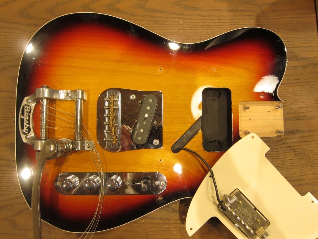 カスタムテレキャスター bigsby装着 FENDER純正ネック フロントハム