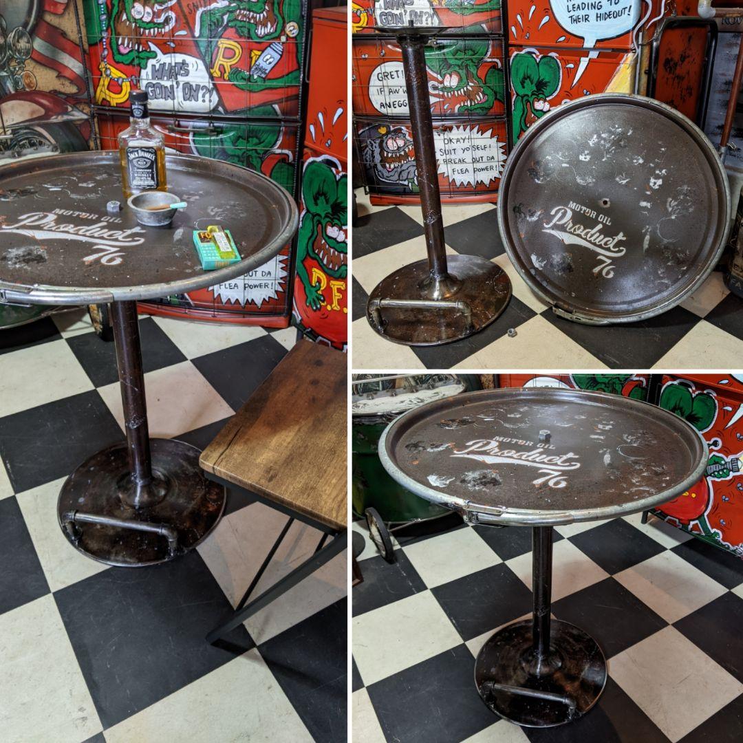 インダストリアルインテリア ガレージテーブル コーヒーテーブル M-Type