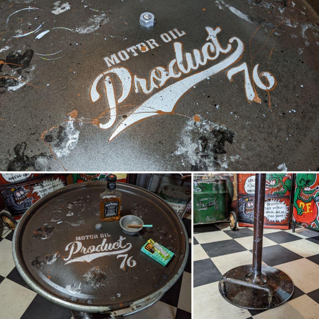 インダストリアルインテリア ガレージテーブル コーヒーテーブル M-Type