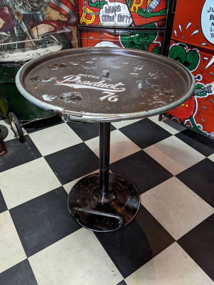 インダストリアルインテリア ガレージテーブル コーヒーテーブル M-Type