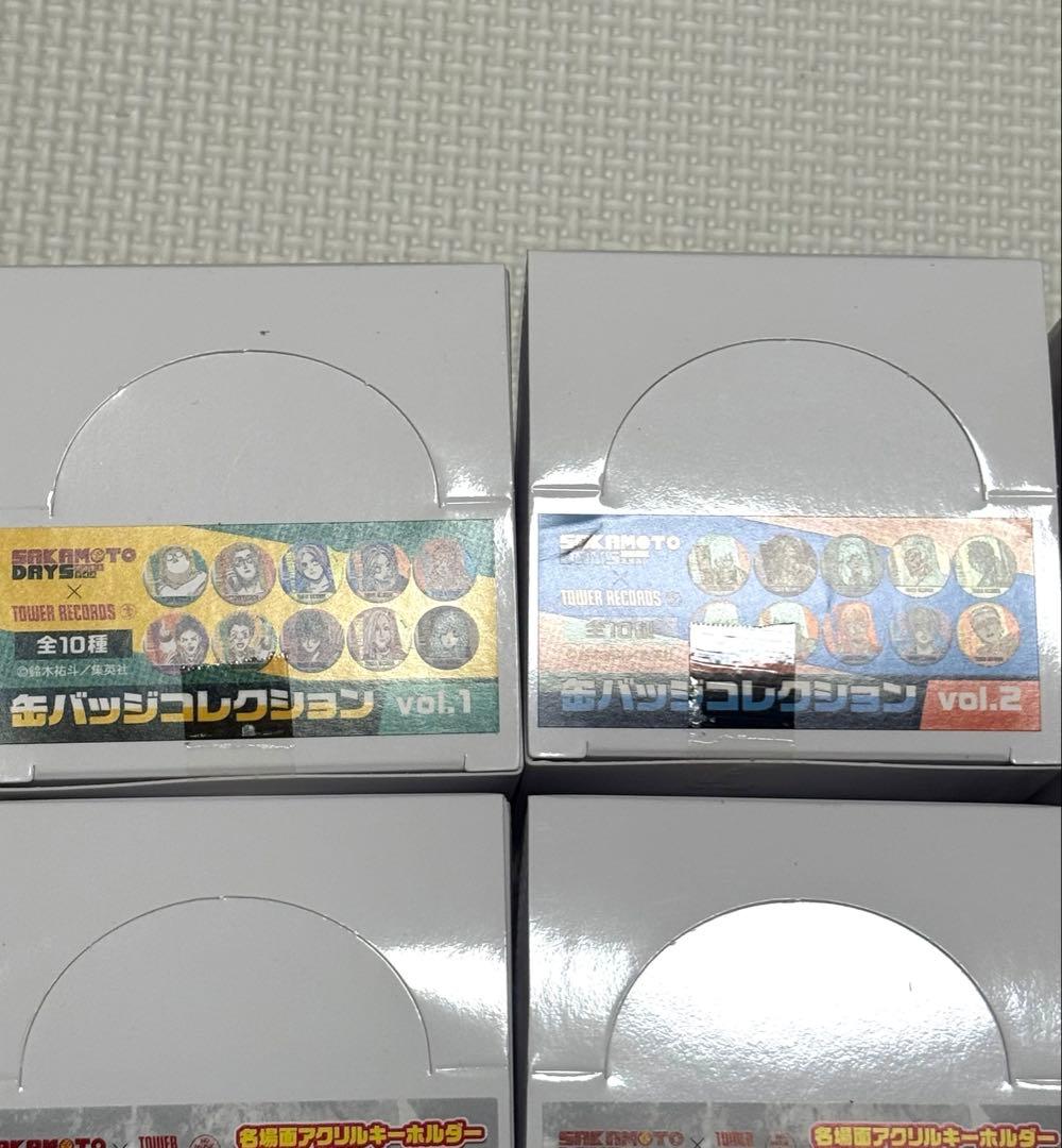 サカモトデイズ タワレコ 缶バッジ アクリルバッジ アクリルキーホルダー