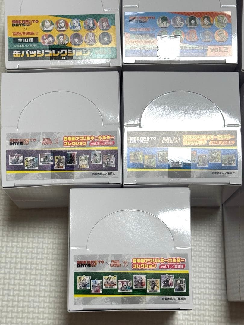 サカモトデイズ タワレコ 缶バッジ アクリルバッジ アクリルキーホルダー