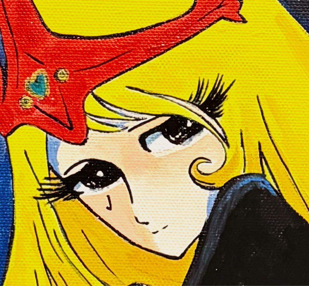 F4号】手描き油彩 松本零士【新竹取物語 1000年女王】額縁 新品額