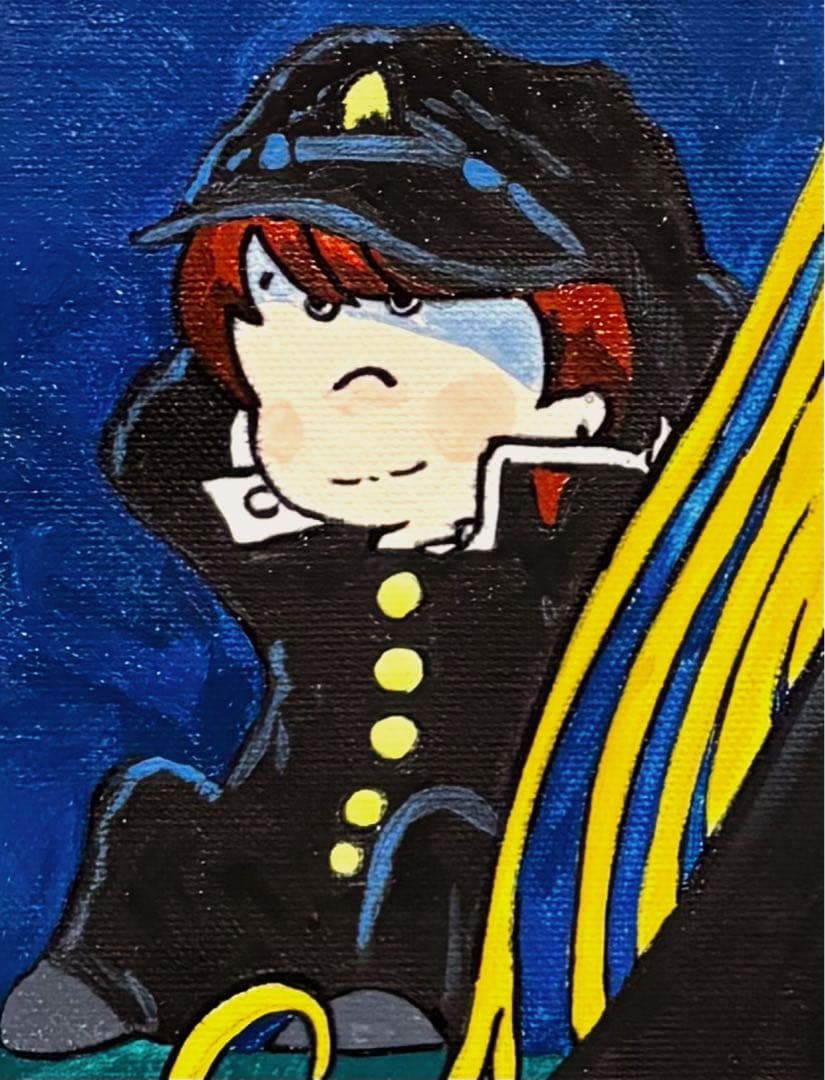 F4号】手描き油彩 松本零士【新竹取物語 1000年女王】額縁 新品額