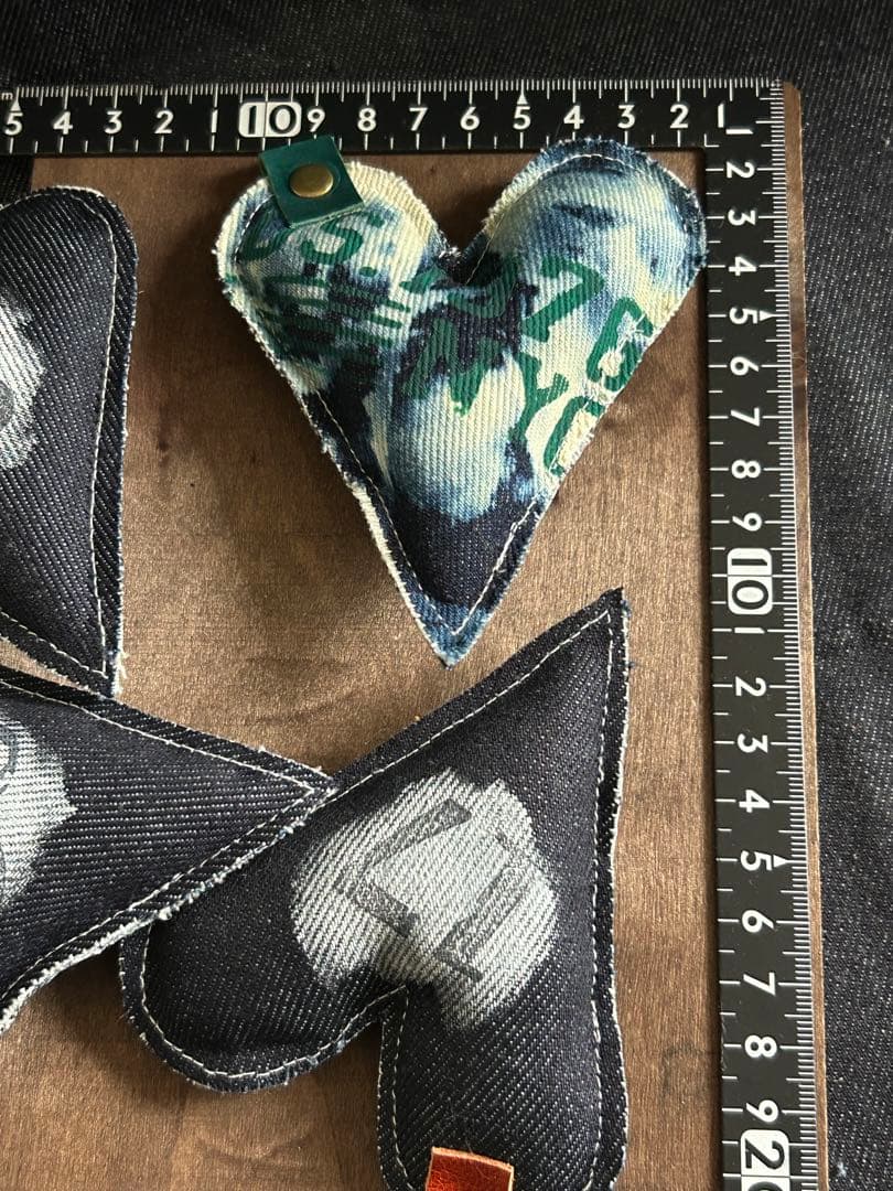 ブリーチデニムぷっくりハートAmerican No.499