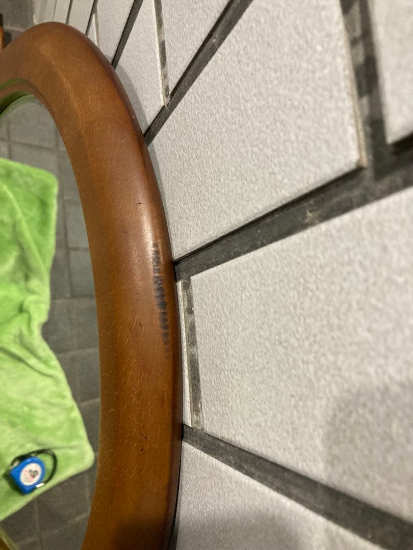 カリモク FURNITURE 大サイズ 68cm オーバルミラー A6085