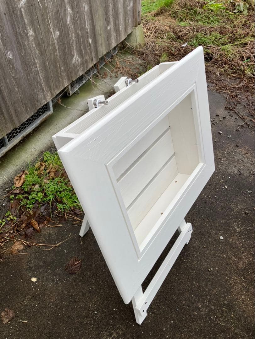 額縁プランター（イーゼル付）ホワイト